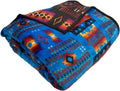 Sacred Thread Fleece Blanket 60in x 80in - Reversible South Western