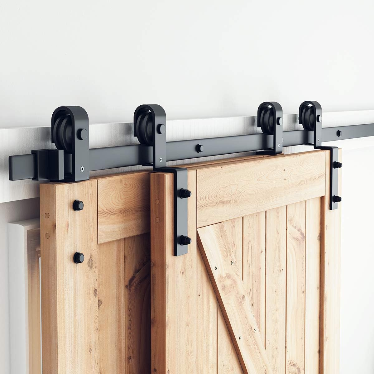 SMARTSTANDARD 6.6 Feet Bypass Sliding Barn Door Hardware Kit Review