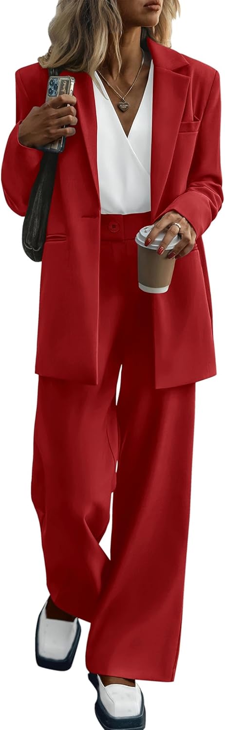 KIRUNDO Women Suits 2 Piece Set for Business Casual Elegance