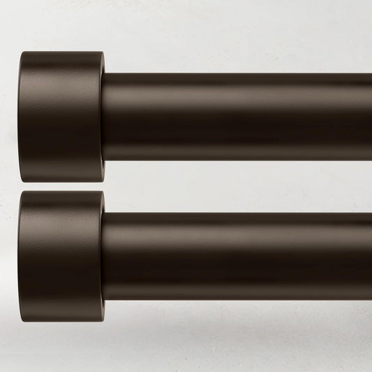 Adjustable Heavy Duty Curtain Rods Set for Windows 28 to 48 Inch
