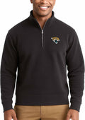 NFL Team Logo Quarter Zip Pullover Sweatshirt - Soft Mid-Weight Fleece