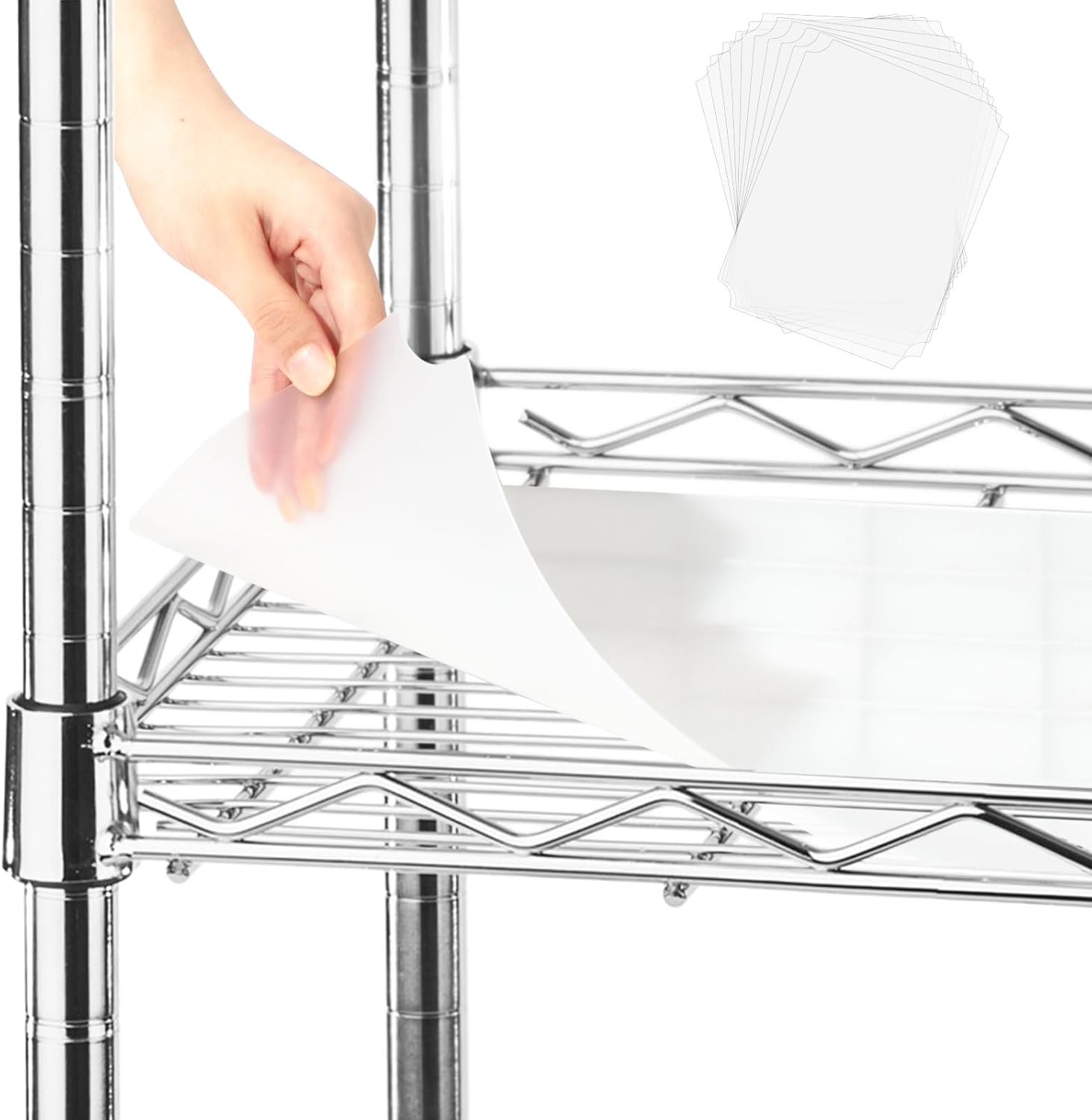 Heavy Duty Wire Shelf Liner Set of 6 for Kitchen and Storage