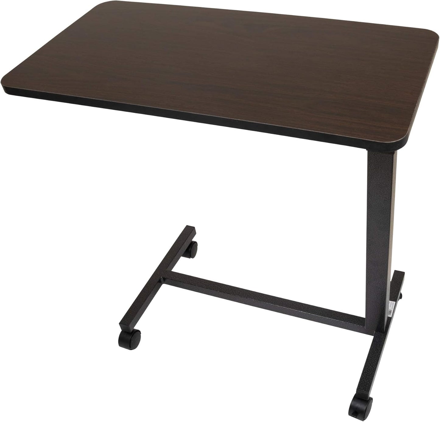 Rolling Overbed Table with Wheels for Bedside and Sofa Use