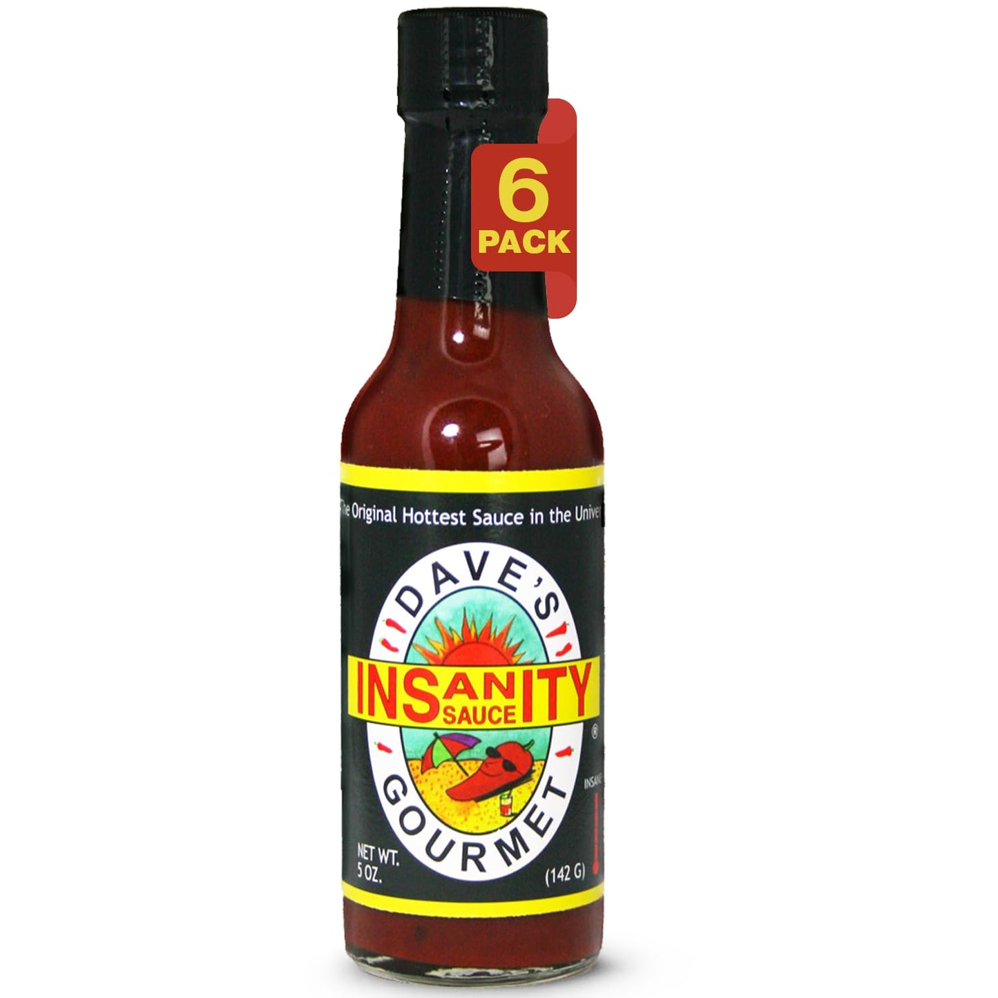 Dave's Gourmet Original Insanity Hot Sauce - Bold Flavor Red Sauce