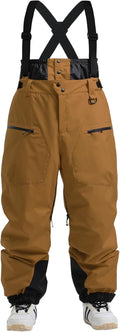 Men Snow Bibs Insulated Waterproof Ski Pants - Baggy Snowboard Overall