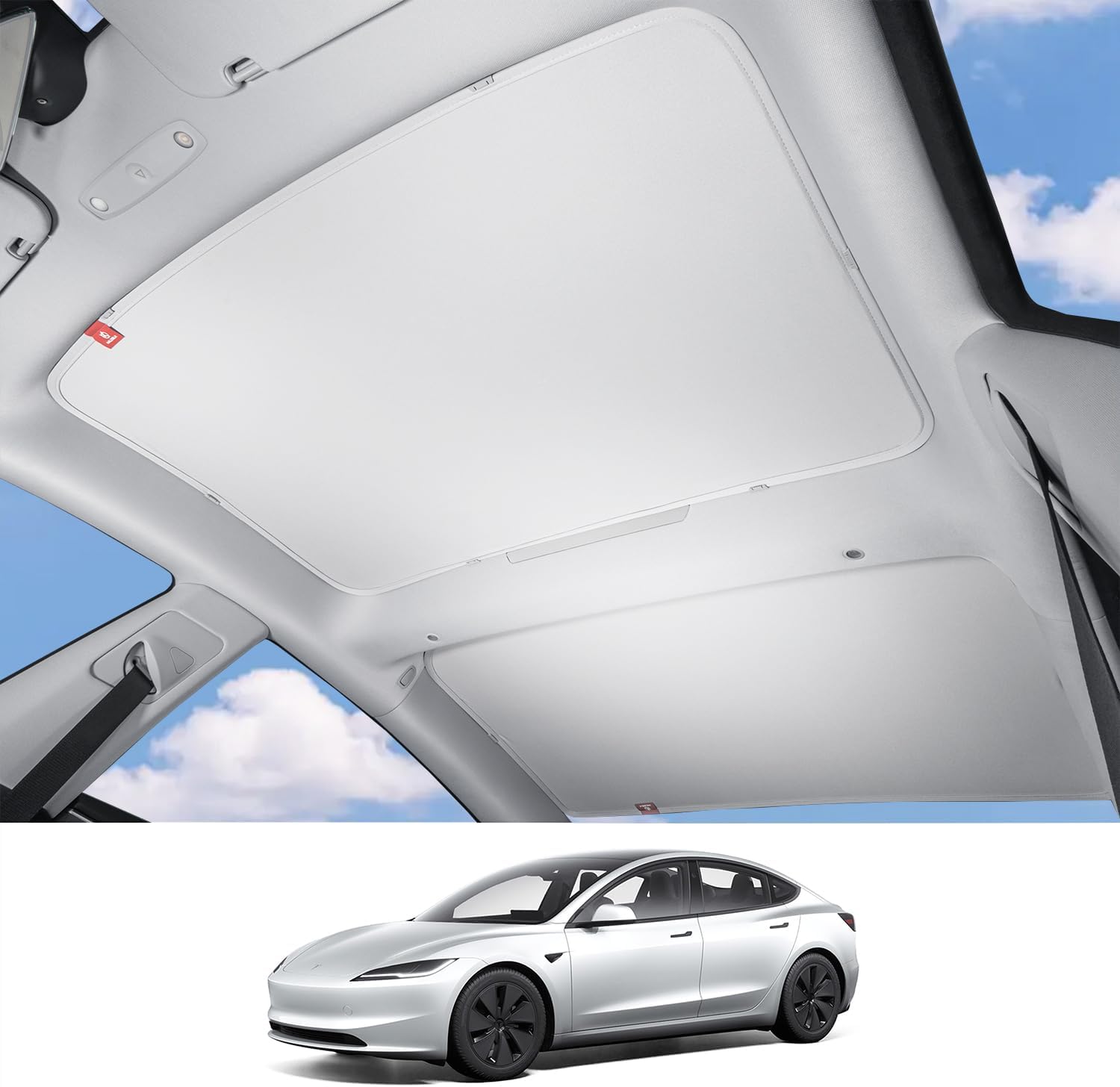 HALOBLK Non-Sagging Model 3 Sunshade Roof with Nano-Ice-Crystal