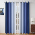 Navy Blue Ombre Blackout Curtains for Stylish Room Decor