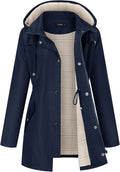LOMON Women Waterproof Outdoor Hiking Raincoat - Lightweight Lined all