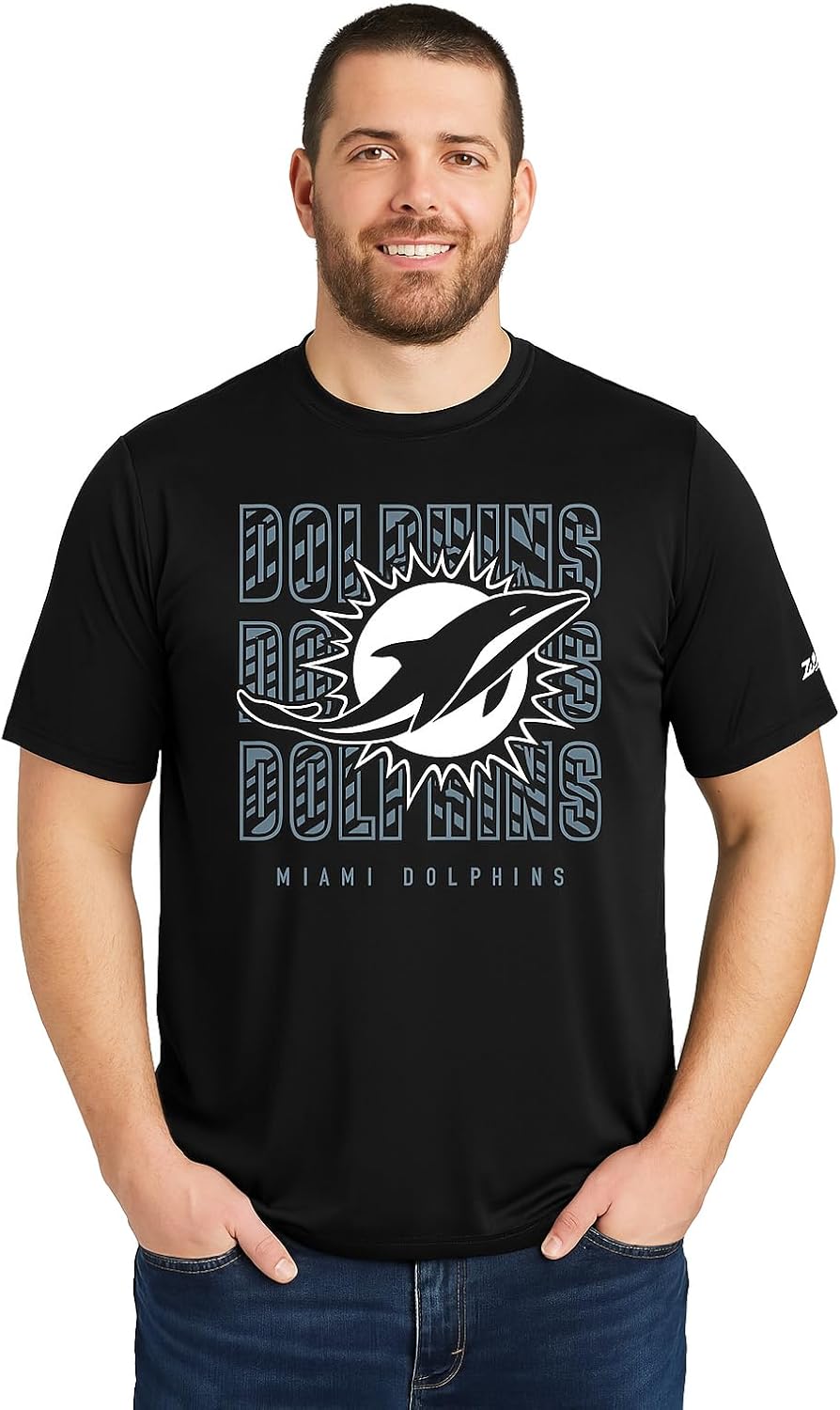 Zubaz NFL Men's Short Sleeve Team Graphic T-Shirt for Fans