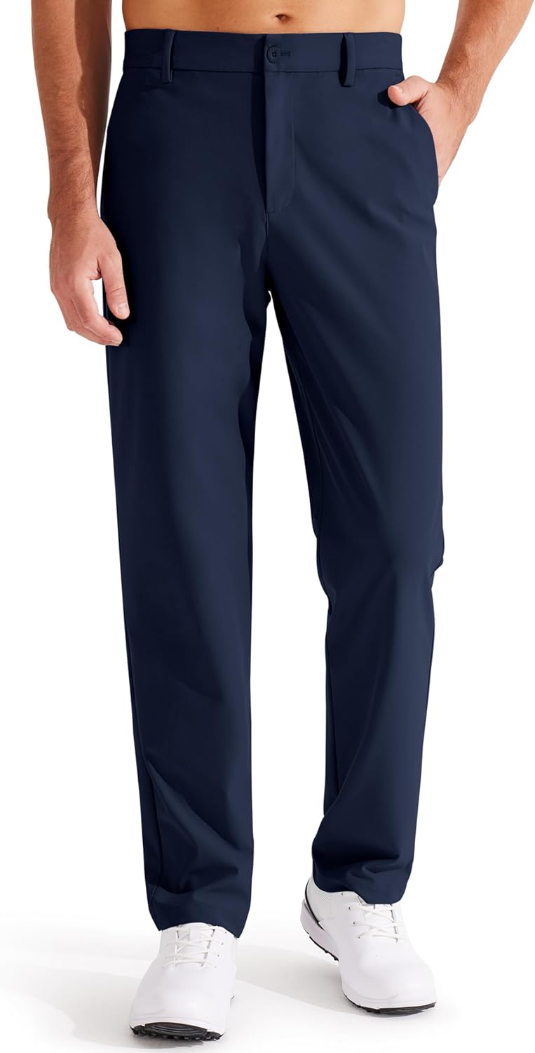 Libin Men's Golf Pants Classic Fit Lightweight Stretch Casual Wear