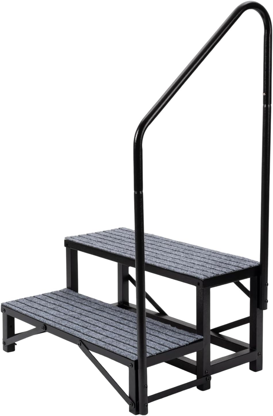 2-Step RV Steps with Handrail for Safe Access to Your RV