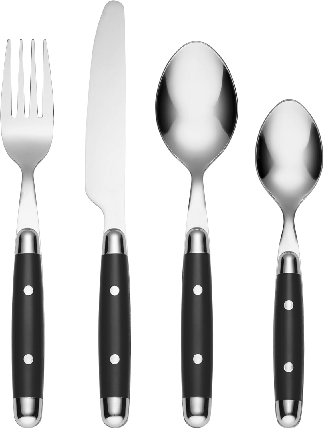 Cambridge Jubilee Flatware Set: Retro Charm in Black Finish