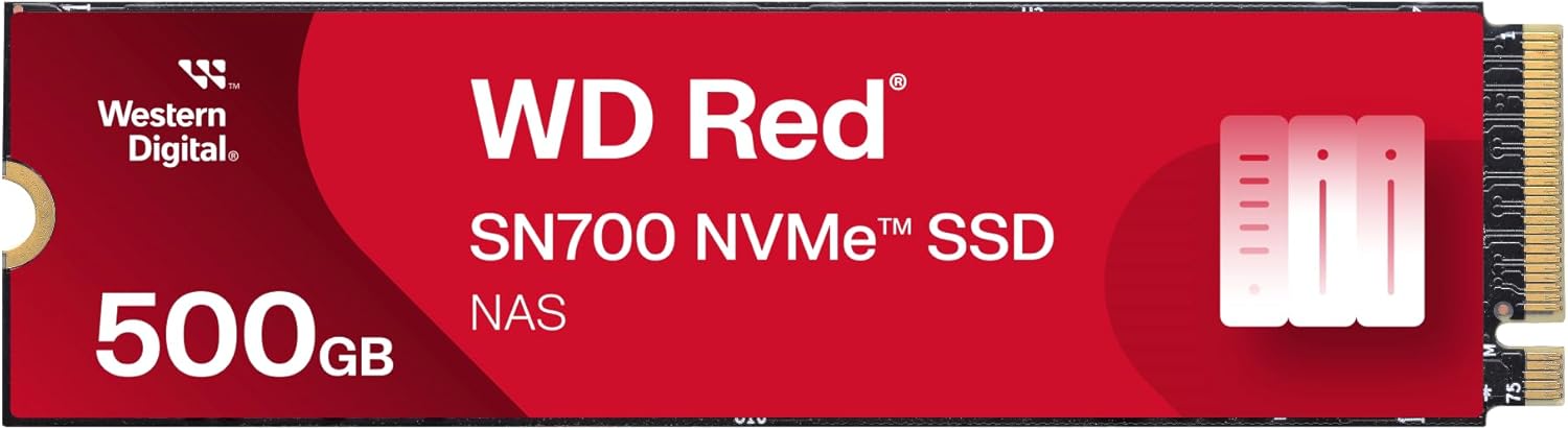 Western Digital 500GB WD Red SN700 NVMe SSD for NAS Devices