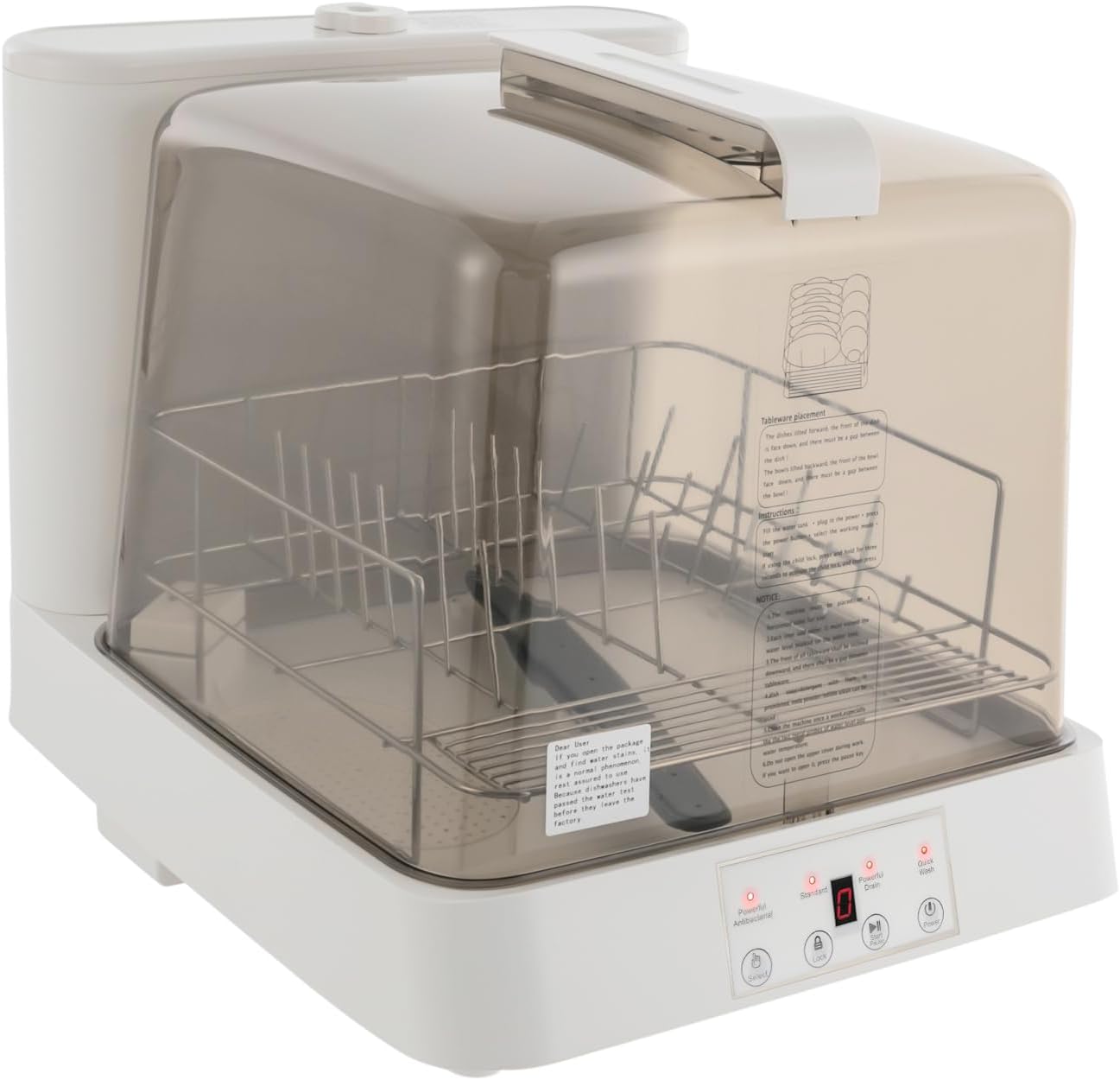 Bacocoo Portable Countertop Dishwasher for Small Spaces