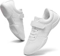 Girls White Cheer Shoes Lightweight Breathable Dance Sneakers