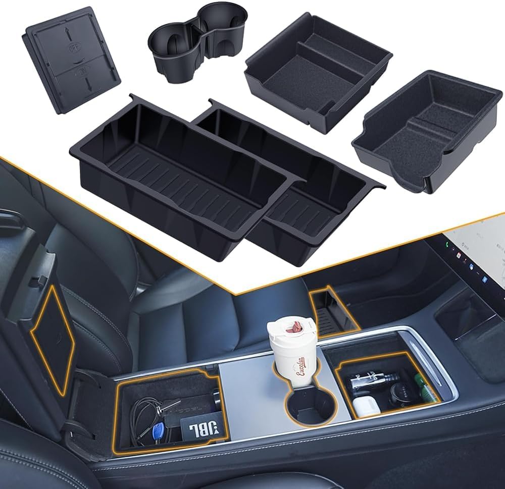 Center Console Organizer Tray for Tesla Model Y 2024-2020