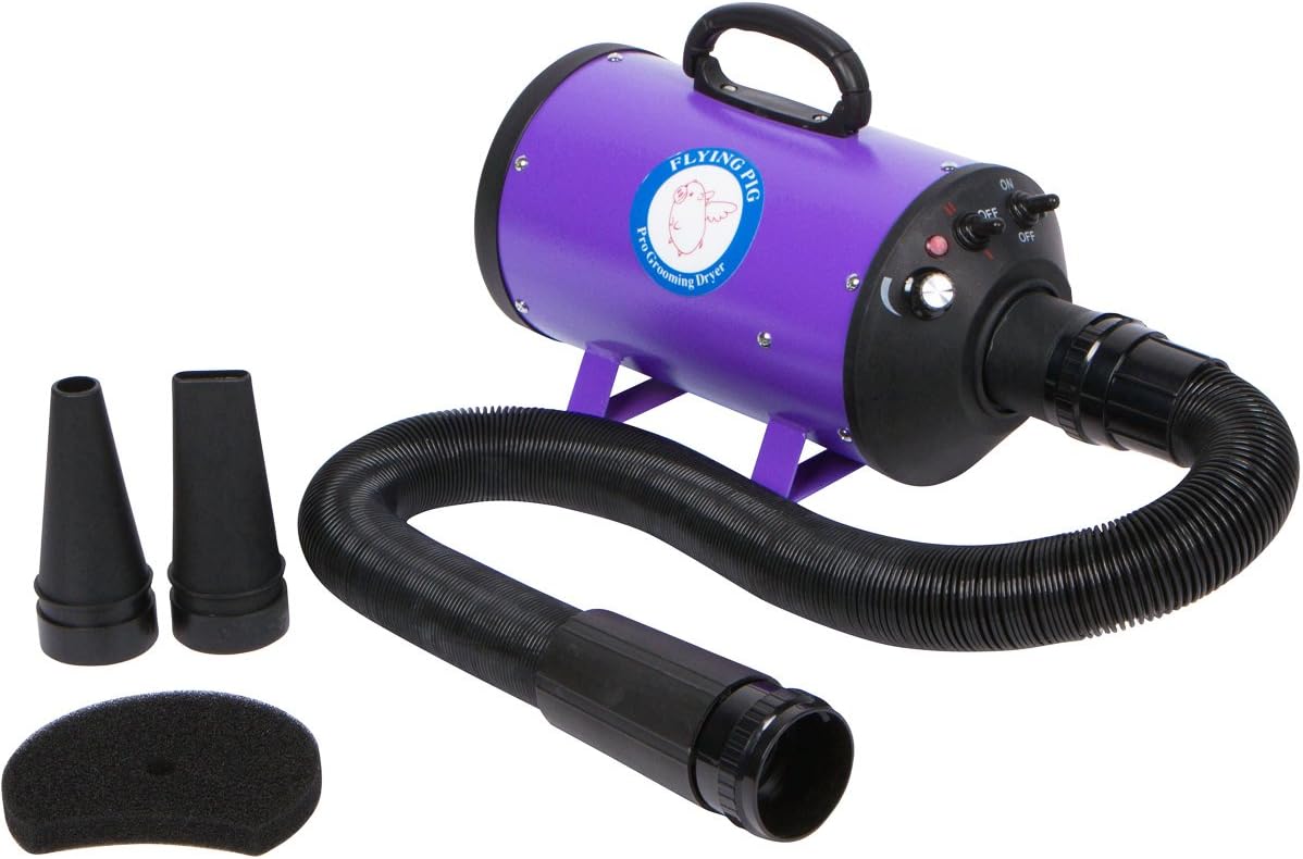 Flying Pig High Velocity Dog Grooming Dryer with Heater Features