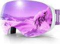 findway Ski Goggles OTG for All Ages with Interchangeable Lenses