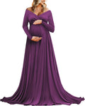 Saslax Maternity Off Shoulders Half Circle Gown for Baby