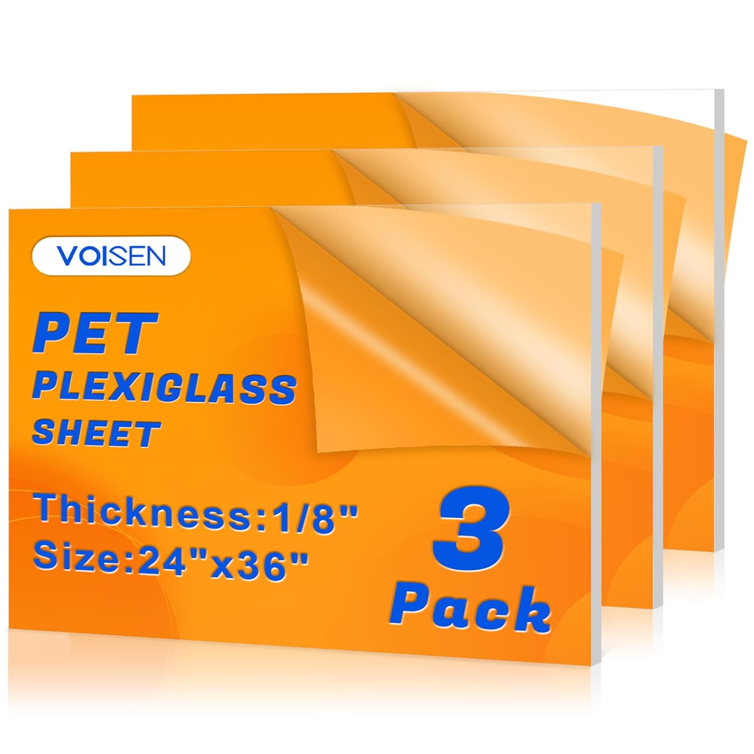 Plexiglass Sheets 1/8 Inch Thick for Crafts and Displays
