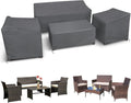 STARTWO Patio Furniture Covers 4 Piece Set - Heavy Duty Waterproof