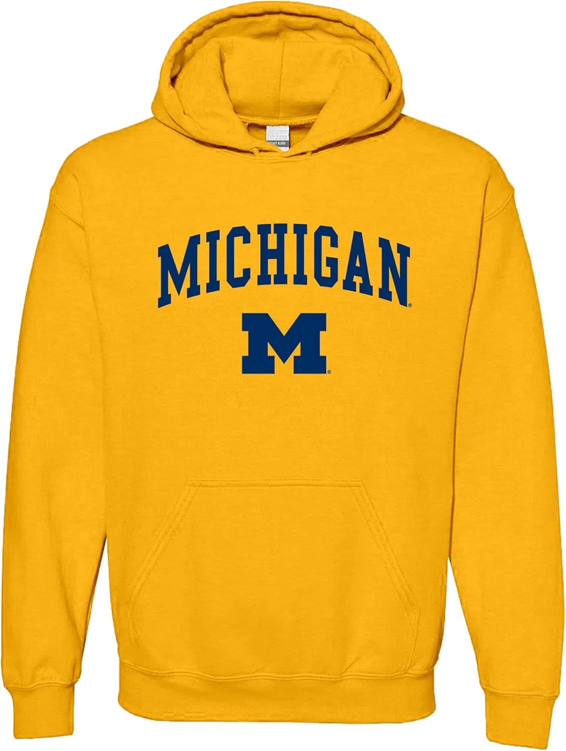NCAA College Team Color Arch Logo Hoodie for Michigan Fans