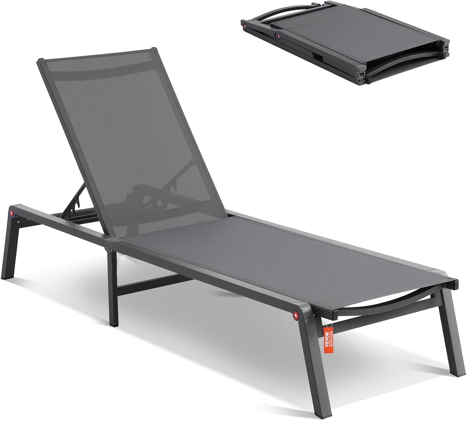 VEVOR Chaise Lounge Chair Outdoor for Relaxation and Comfort
