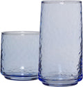Coastal Blue Brockhill Drinking Glasses (16-Piece) - Colorful