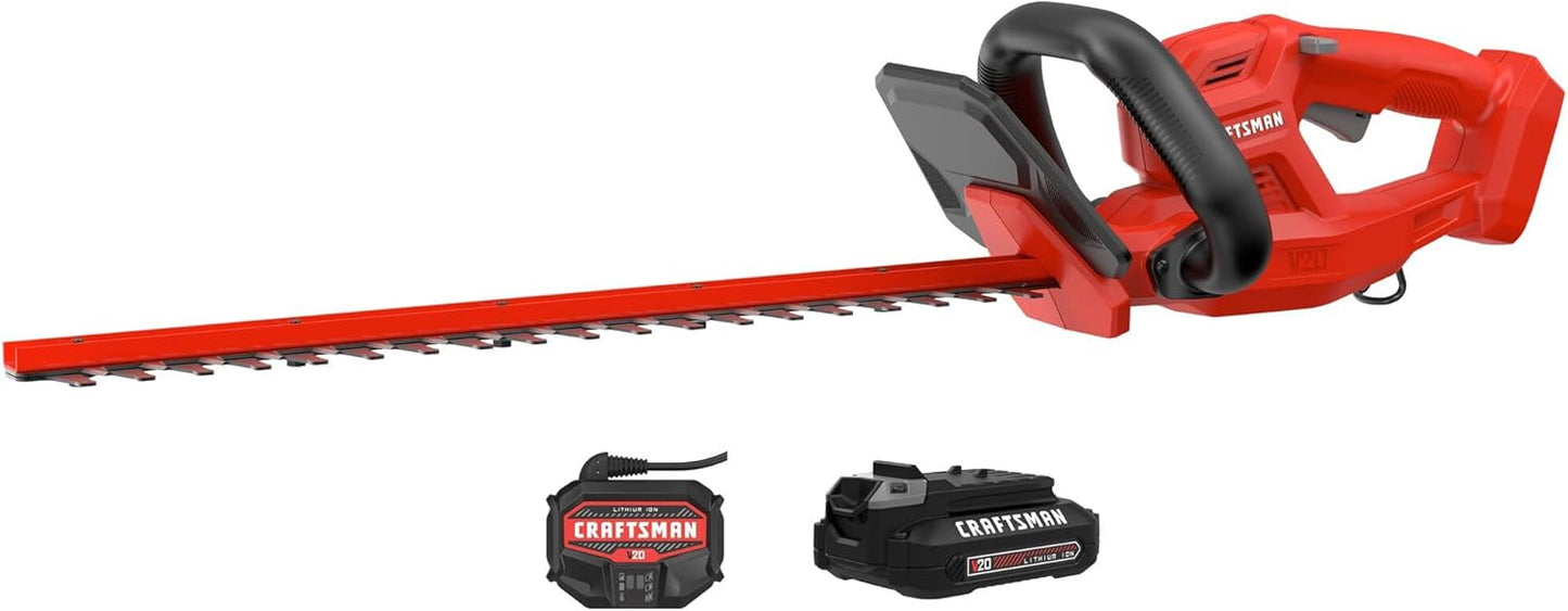 CRAFTSMAN V20 Cordless Hedge Trimmer for Effortless Gardening