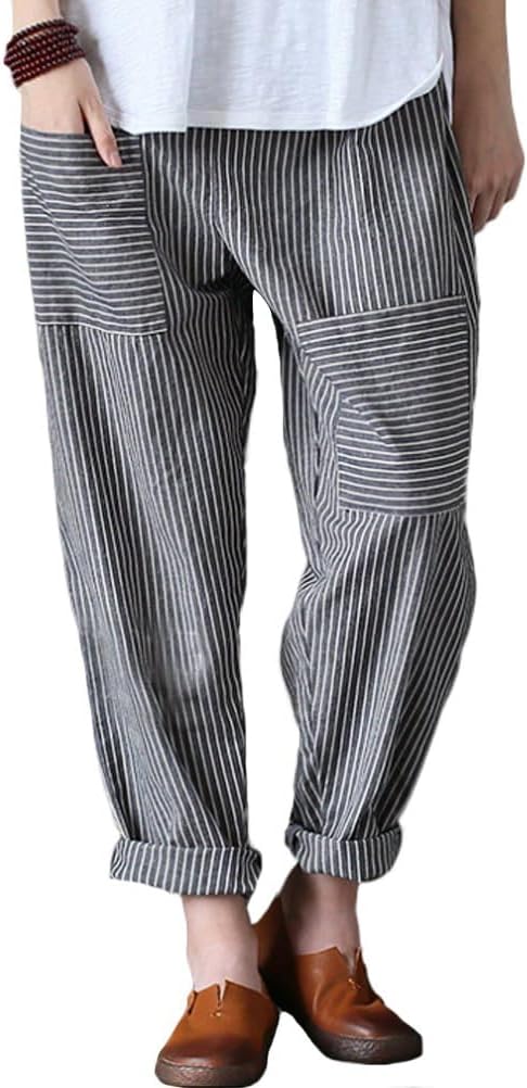 Minibee Women's Wide Leg Harem Pants for Casual Comfort