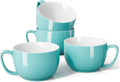 Teocera 24 oz Soup Bowls with Handles for Coffee and Stew