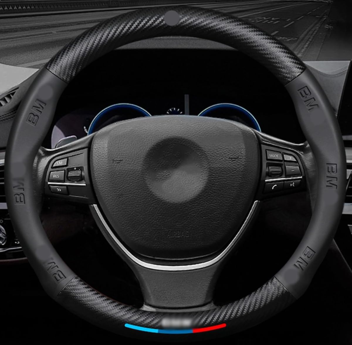 Custom-Fit Steering Wheel Cover for BMW - Stylish & Safe