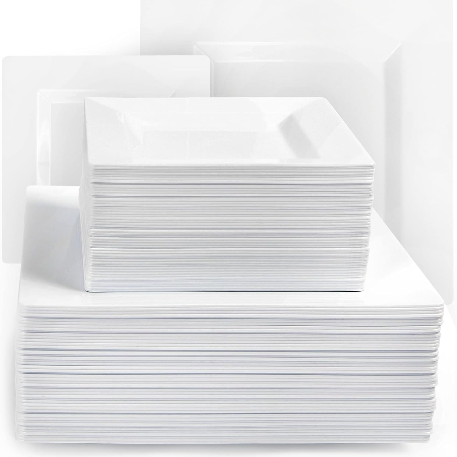 Aya's Cutlery Kingdom 100 Heavy Duty Disposable Plates Set