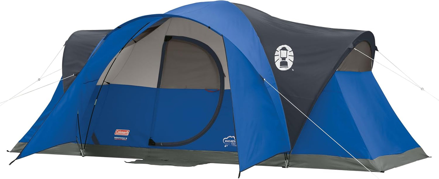 Spacious Coleman 8P Family Tent-Fits 3 Queen Beds!