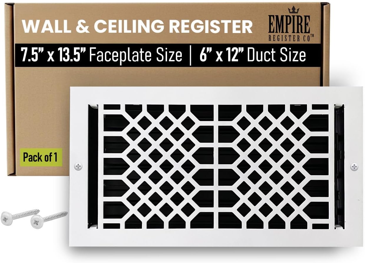 Empire Register Co Ceiling & Wall Vent Cover - Antique Design