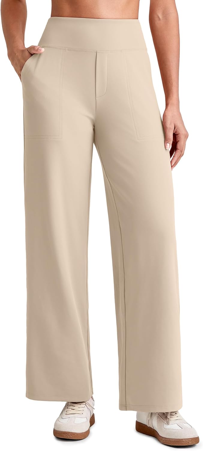 G4Free 25.5ft'/27.5ft'/29.5ft' Wide Leg Pants for Women Yoga
