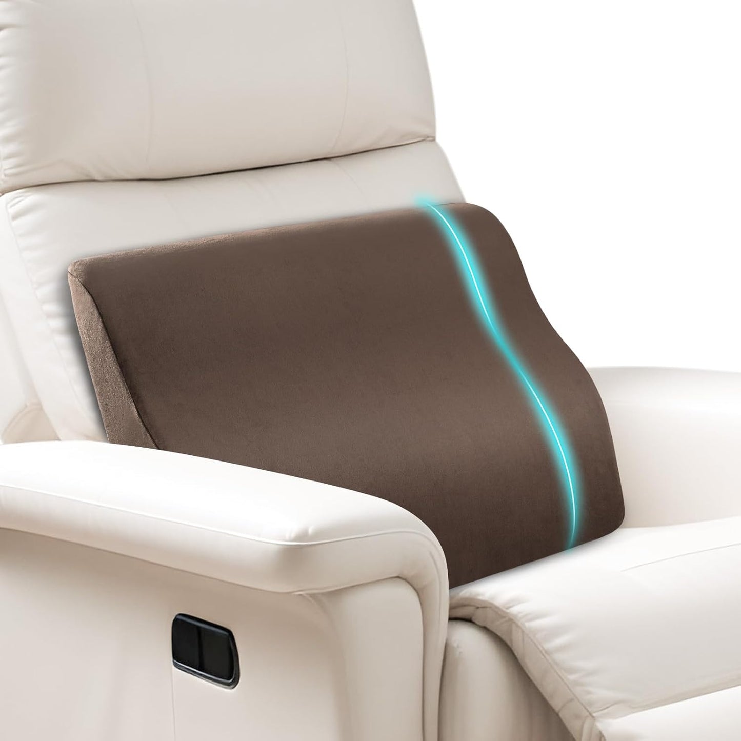 SofGlowly Lumbar Support Pillow for Recliner and Sofa Comfort