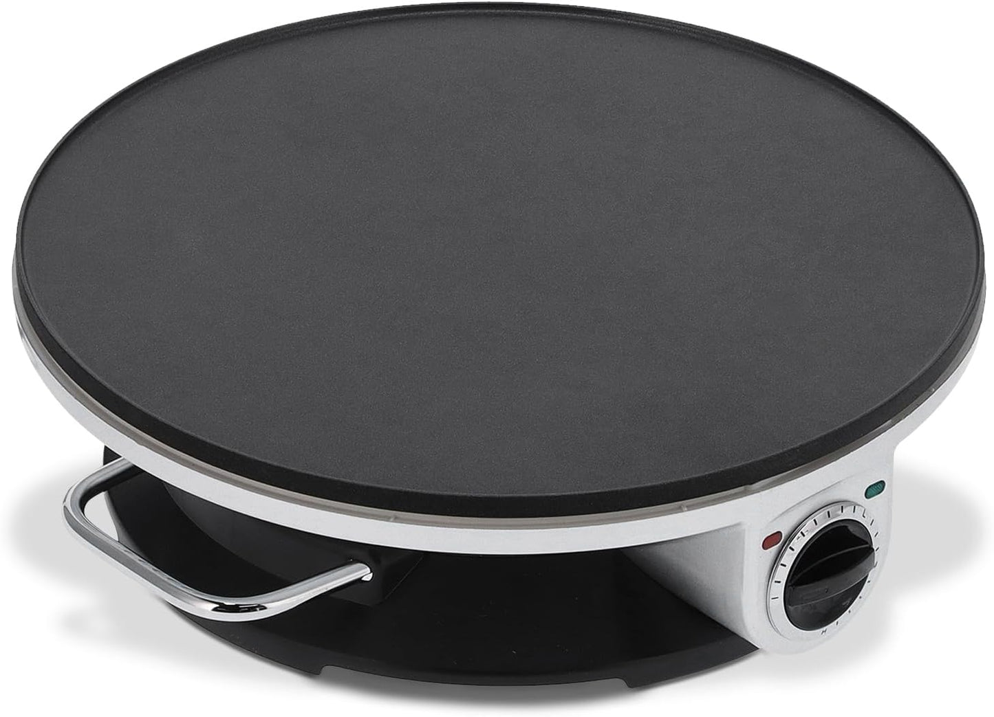 Fast-Heating Stainless Steel Crepe Maker - 3 Temp Controls for Perfect Pancakes!