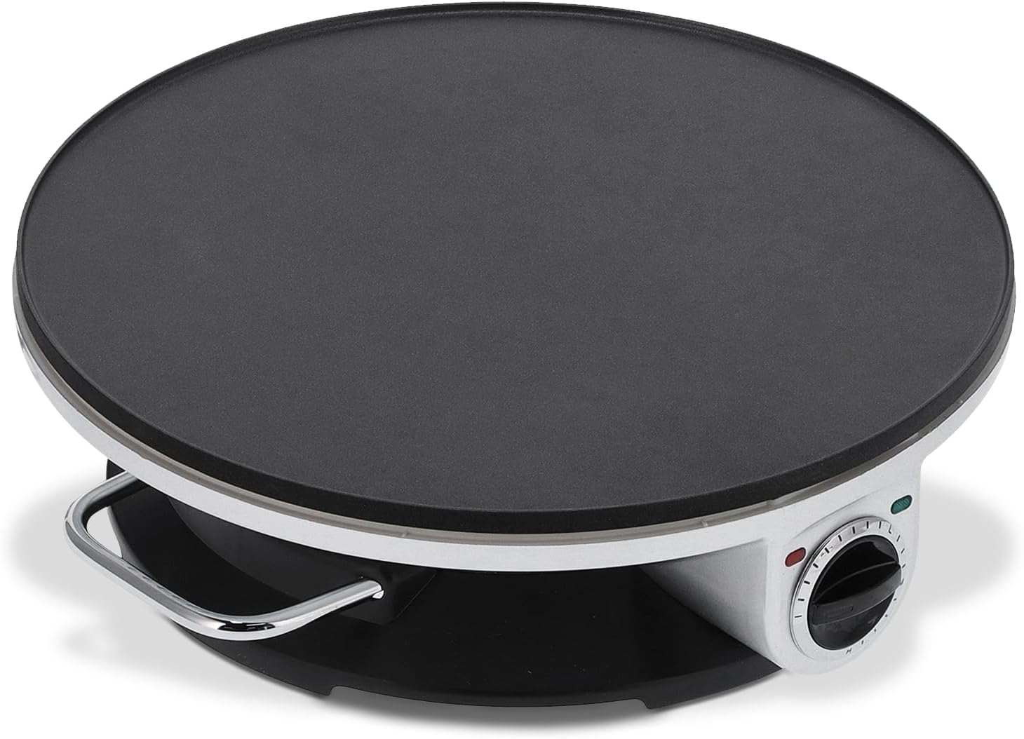 Fast-Heating Stainless Steel Crepe Maker - 3 Temp Controls for Perfect Pancakes!