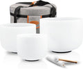 432Hz Crystal Singing Bowl Set of 3 - Chakra Sound Healing