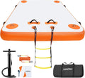Inflatable Floating Dock Platform for Lakes - Stable Swim Island