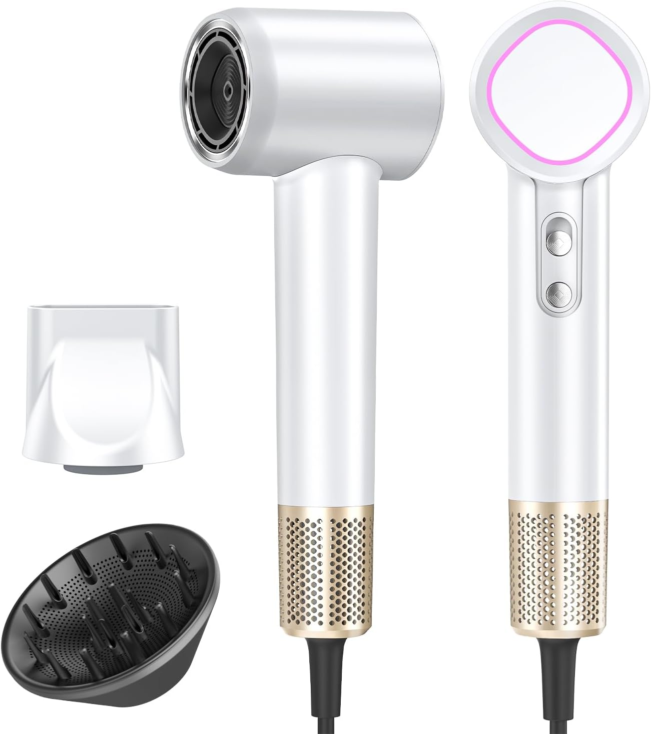 Professional Ionic Hair Dryer with High-Speed Brushless Motor