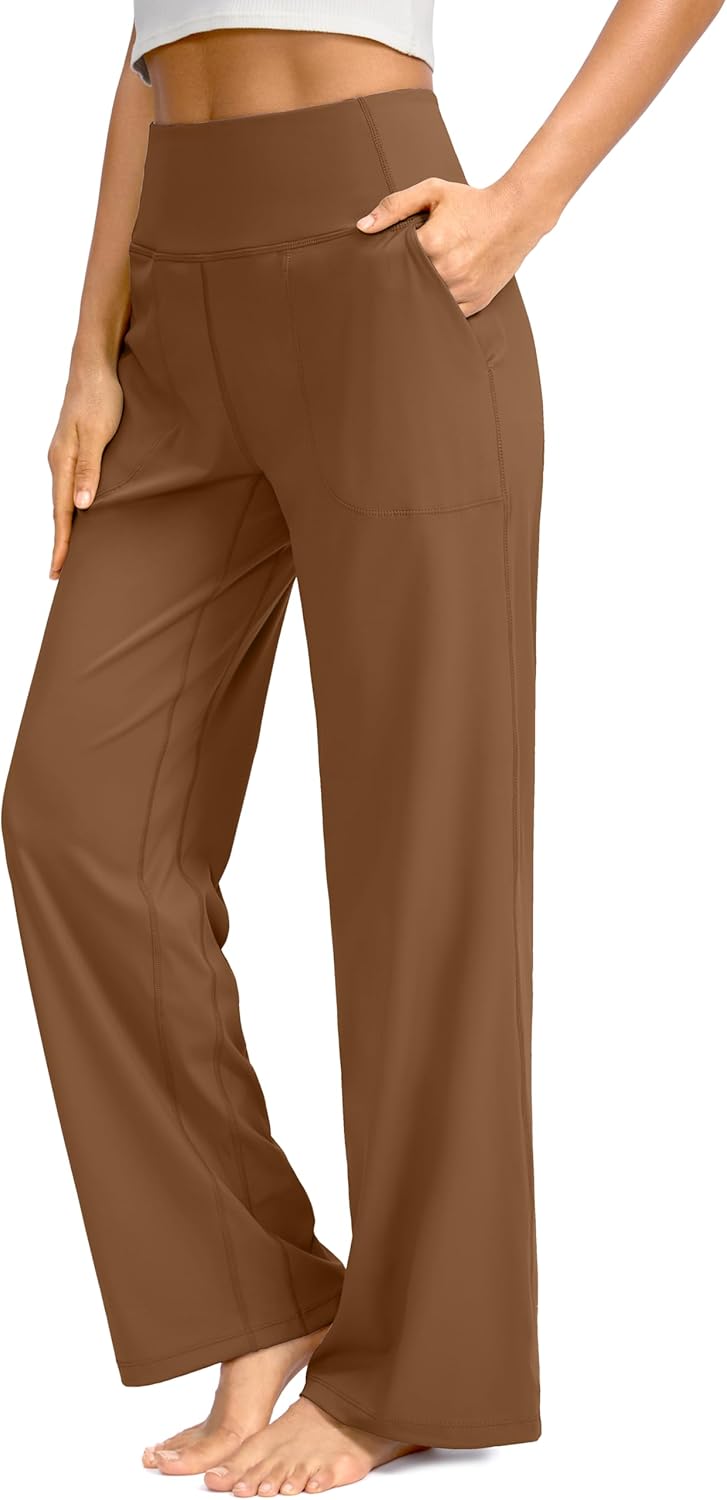 Soothfeel Wide Leg Pants for Women - Stylish High Waist Yoga Wear
