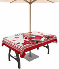 Waterproof Valentine's Tablecloth 60x84in - Romantic Garden Dining - Ruian Store