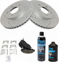 Front Brake Pad & Rotor Kit Ceramic Performance - G-Coated