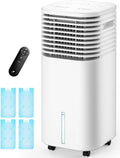4-IN-1 Portable Air Conditioner: 15H Auto-off, 20H Cooling, Remote Control