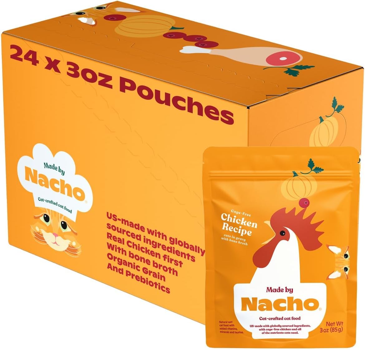Made by Nacho Wet Cat Food with Cage-Free Chicken Recipe