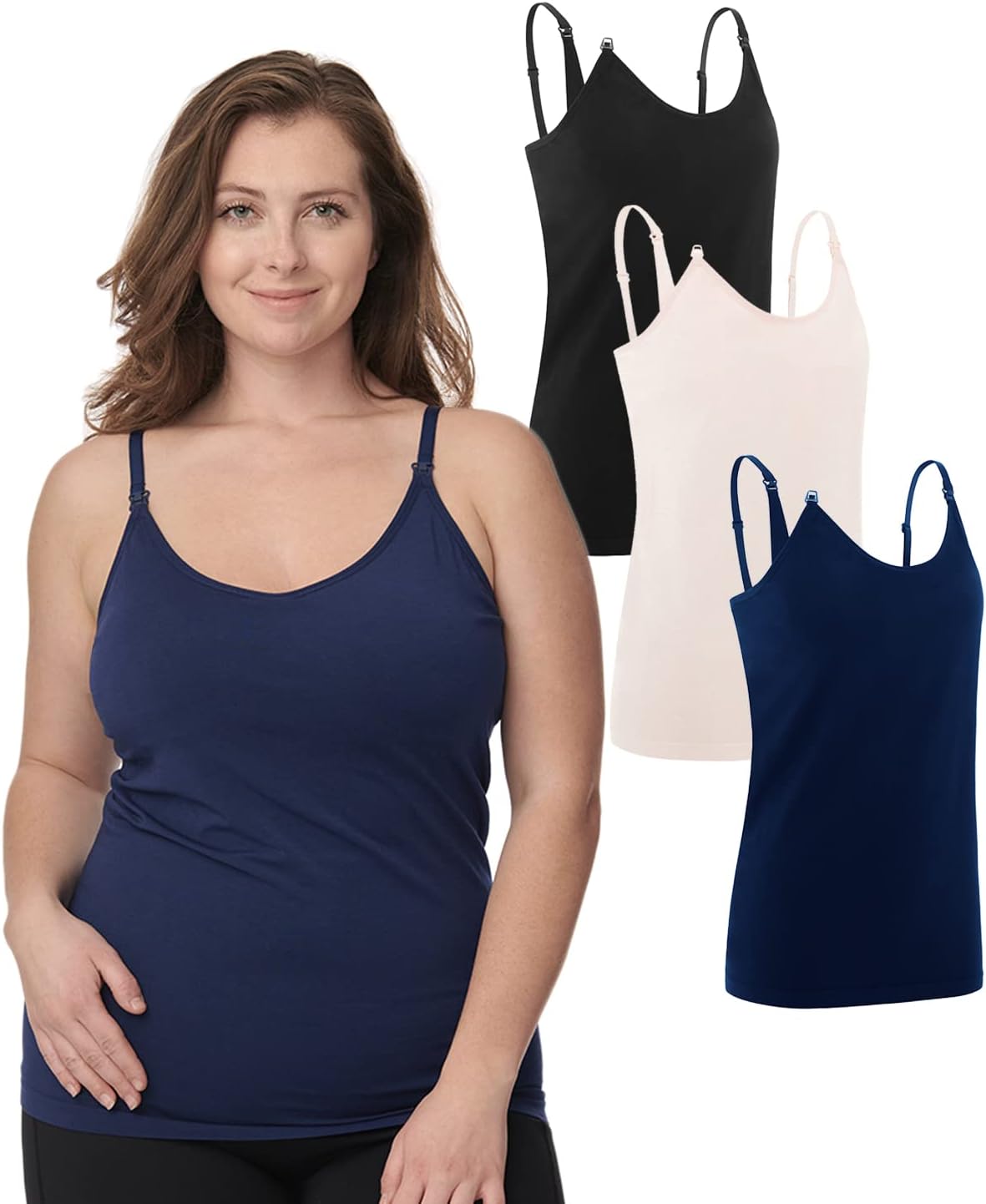 Under Control Nursing Cami Tank Tops for Breastfeeding Women