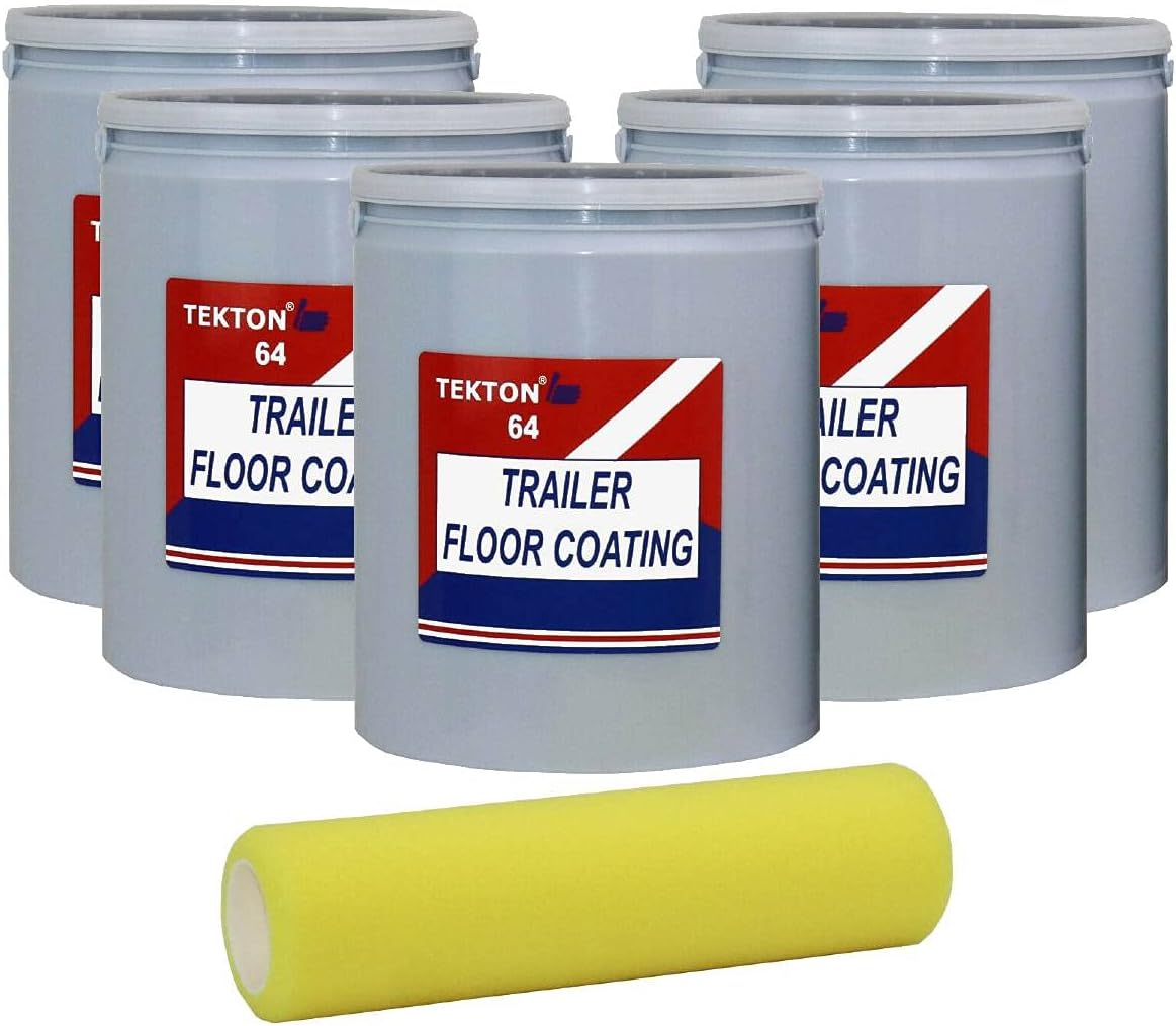 Protects Trailer Floors with Non-Skid Paint - 5 Gallons Black