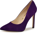 Nine West Womens Tatiana Suede Pointy Toe Pump - 3.98in Heel
